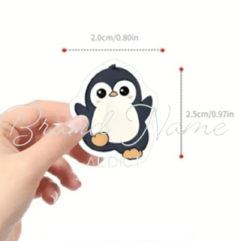 PRICE IS FIRM - Roll of 500 Baby Penguin (8 different design) Stickers